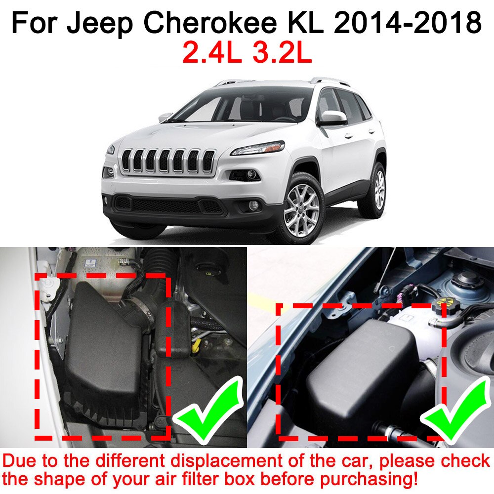 Luchtfilter Voor Jeep Cherokee Kl 2.4L 3.2L L4 V6 52022378AA 52022376AA K52022378AA Auto Accessoires kit