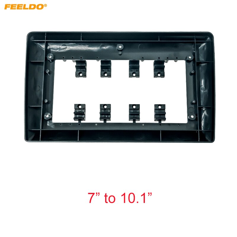 FEELDO Car Audio 7&quot; To 10.1&quot; Big Screen 2Din DVD Fascia Frame Adapter For Universal Cars 2Din Dash Installation Panel Frame Kit