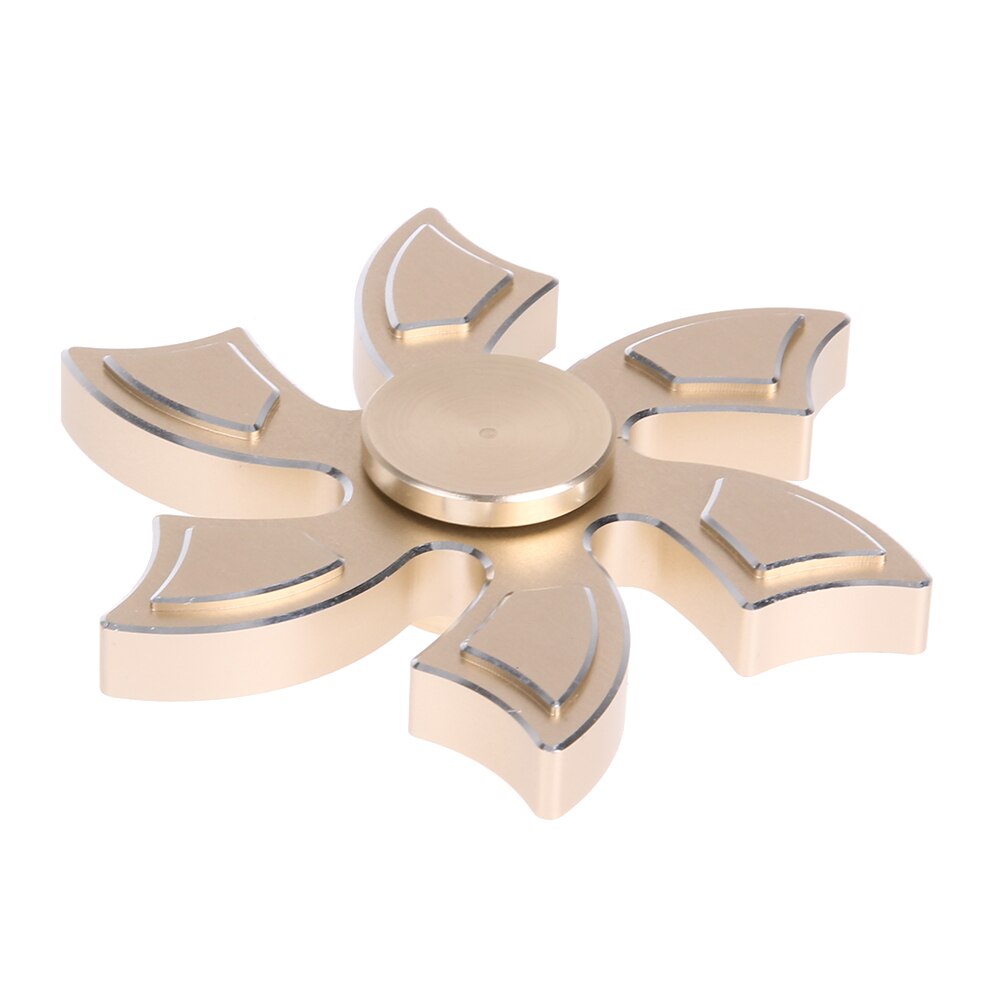 Six-Leaf Cyclone Spinning Top Adult Children's Decompression Toys Anti-rust Alloy Fingertip Spinning Top Children's Toys