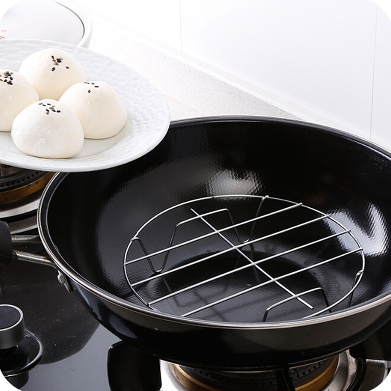 1pc Stainless Steel Steamer Cooking Steaming Stand Kitchen Heating Supplies Kitchen Cookware Steamer Rack Insert Stock
