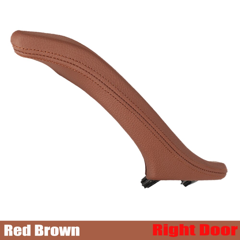 Wnętrze drzwi pasażera skóra uchwyt robić holowania montażbyć winnym dla BMW serii 5 F10 F11 F18 520i 523i 525i 528i 535i: czerwony-brązowy-dobrze