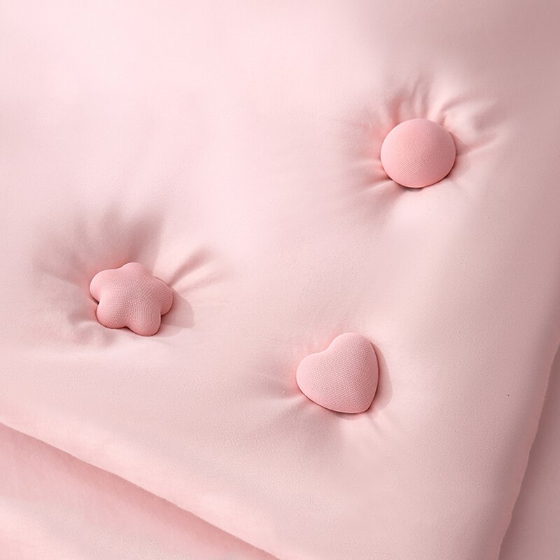 4PCS Quilt Holder Clips for bed sheet Cotton Non-slip Mushroom Quilt Blanket Clip Blankets Cover fixing Clip Heart-shaped
