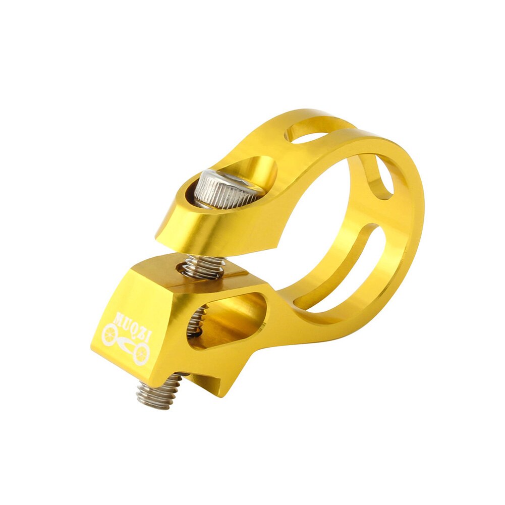 Aluminium Mountainbike Shifter Trigger Clamp Fiets Voorderailleur Clip Lock Remhendel Vaste Ring Fietsen Onderdelen: YELLOW