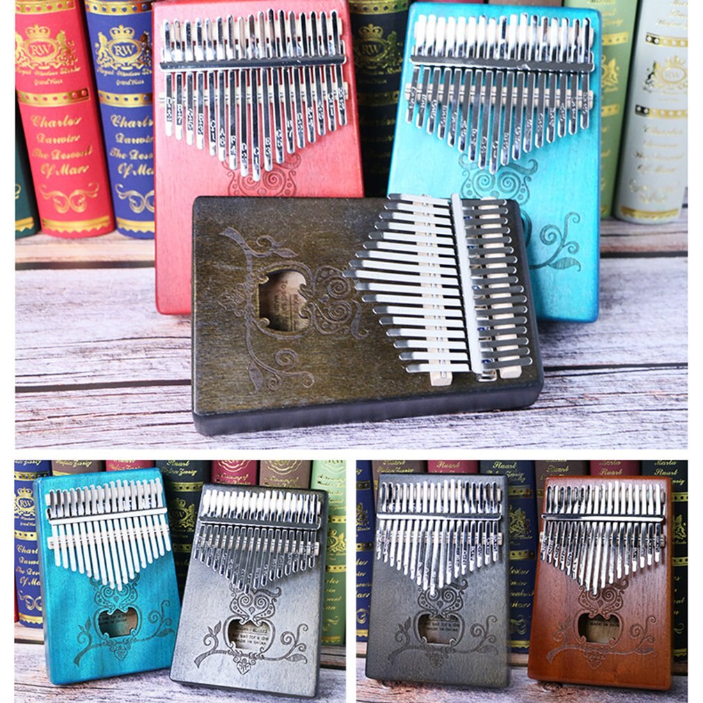 kalimba 17 key Thumb Piano Mahogany Wooden mbira musical instrumentos musicales 30 key instruments calimba machine teclado