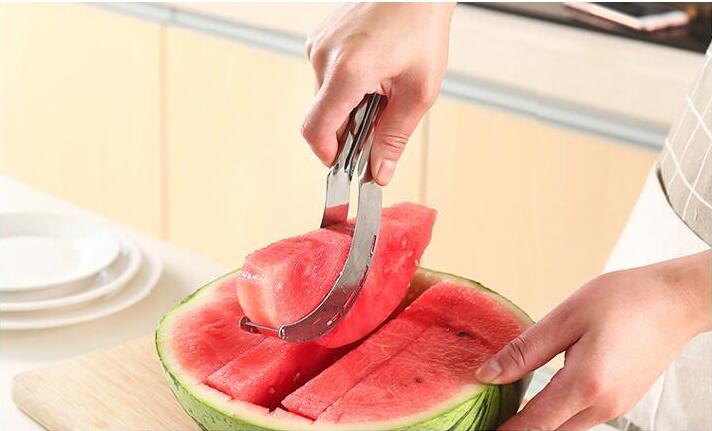 430 Roestvrij Staal Watermeloen Artefact Watermeloen Gesneden Watermeloen Slice Divider Cantaloupe Slicer