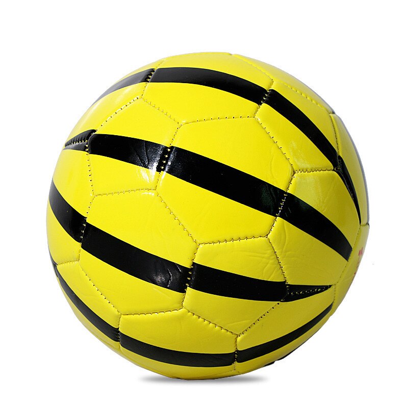 Size 2 Kids Football Soccer Ball Inflatable Training Balls for Children Outdoor Play Kid Sport Match Watermelon Pattern: yellow