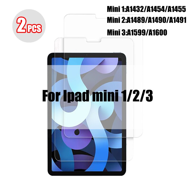 2 sztuk szkło hartowane dla Ipad Pro 11 12.9 9 10.2 10.5 Air 4 3 2 ochraniacz ekranu tabletu dla Ipad Mini 6 5 4 3 1 2020 2021 szklany: For Mini 1 2 3