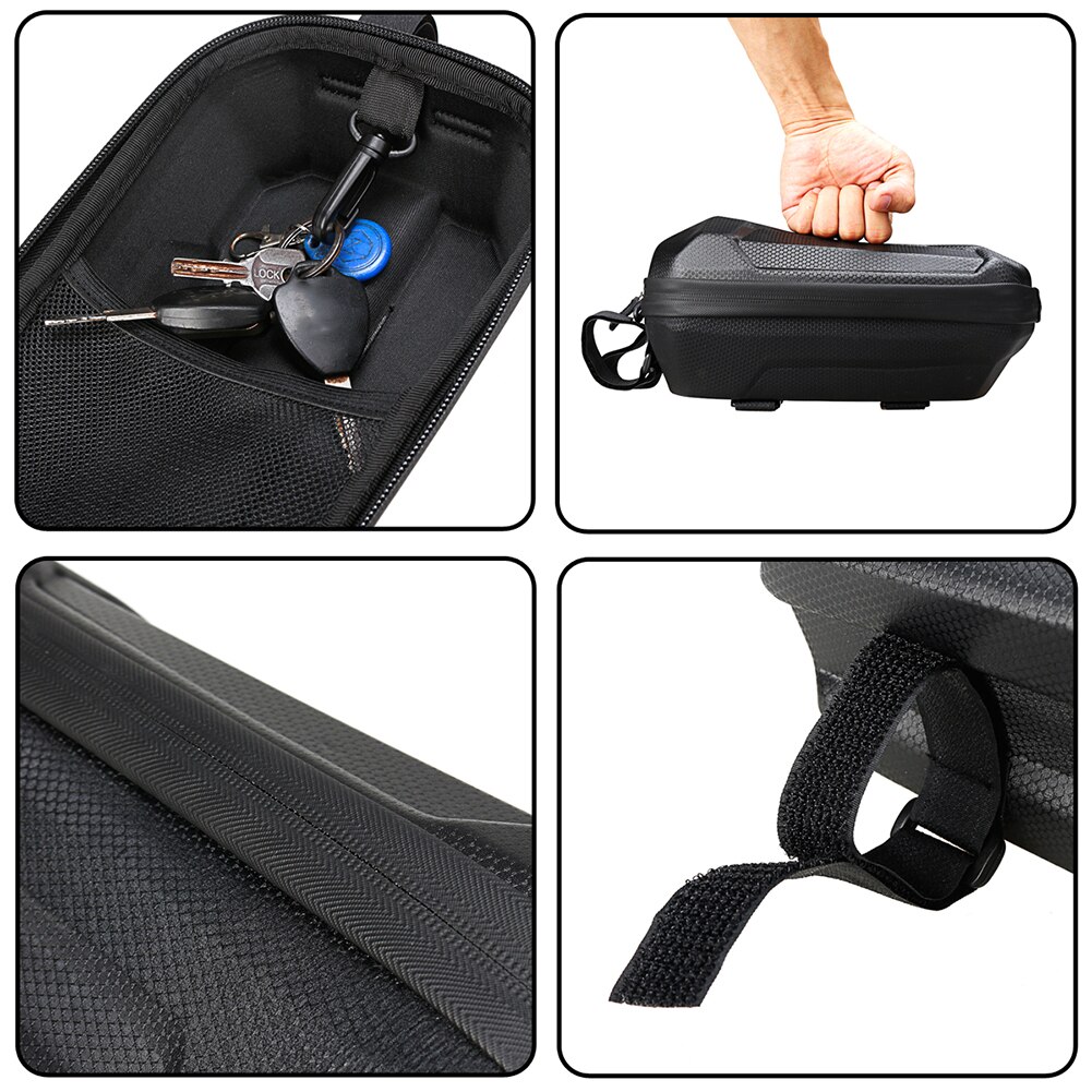 4L Elektrische Scooter Handvat Tas Eva Hard Shell Waterdichte Universele Vouwfiets Rits Hoofd Tas Scooter Accessoires