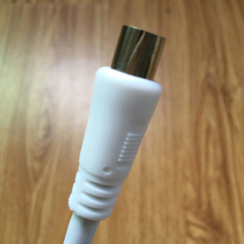 1Pc 1m 1.5m 2m RCA Coaxial Antenna Aerial Lead Cable Male to Male White RF single Coax Cable TV RF cable