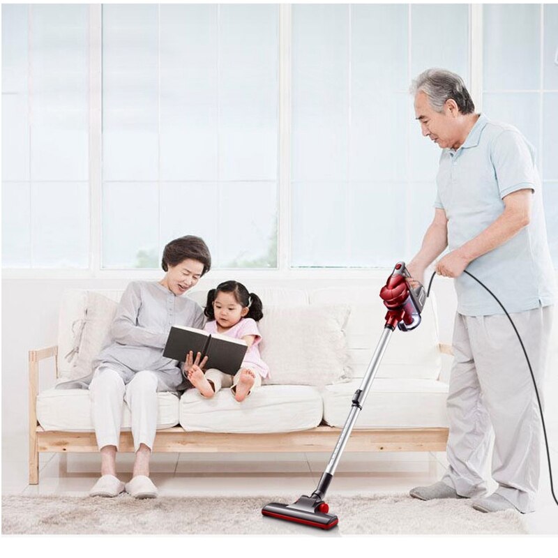 HIMOSKWA Multifunctional Ultra-quiet Vacuum Cleaner Handheld Dust Collector Powerful Dust Catcher Mite Remover Home Cleaner 220V