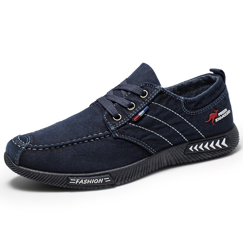 Loafers heren canvas schoenen denim casual schoenen heren sneakers veterschoenen heren sneakers ademende schoenen zwart tenis masculino