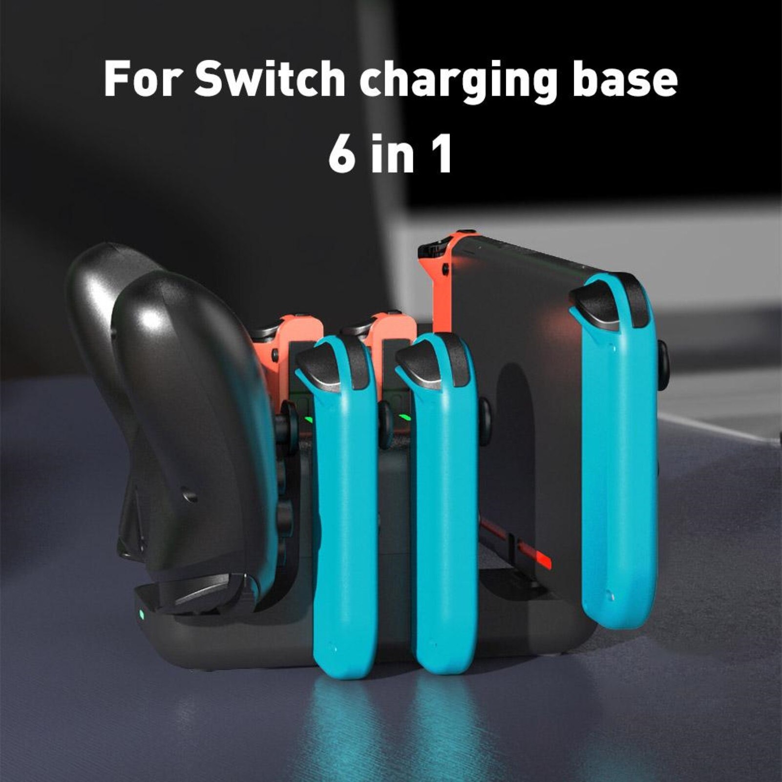 6-In-1 Multifunctionele Opladen Base Charger Met Indicator Voor Nintendo Switch