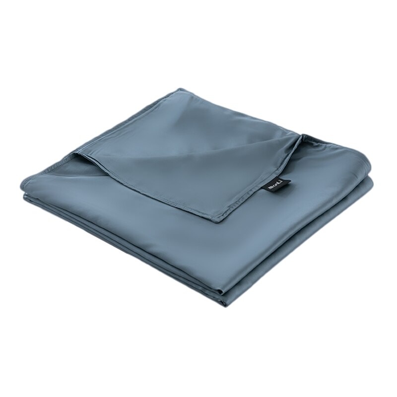 Zonli 1Pcs Moderne Dekbedovertrek Soild Kleur Verwijderbare Dekbedovertrekken Met Rits Thuis Dekbed Queen Size Deken Cover: Grey blue / 60X80in