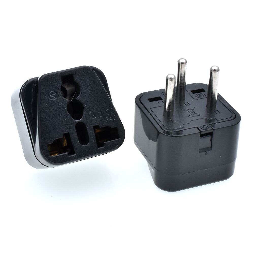 ISRAEL Palestine Travel Plug Adapter Universal Outlet Israeli 3 Pin Grounded Plug Adaptor 10A 250V