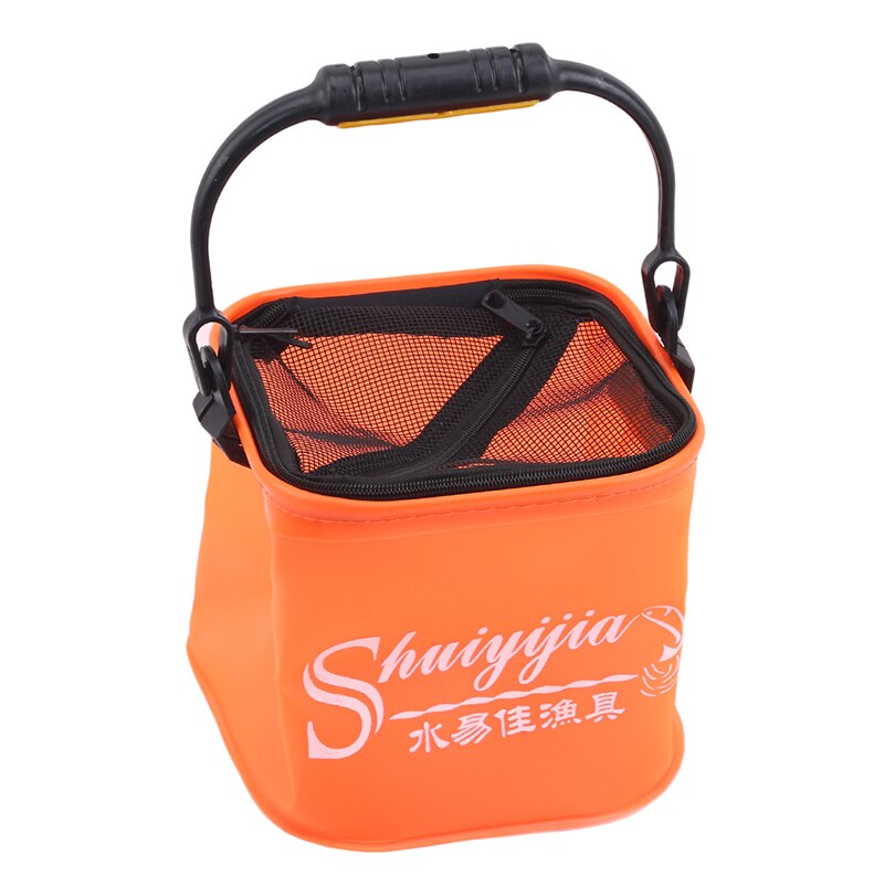 Jakość przenośne składane wiadro pojazdu wiadro wędkarskie płótno składane żywe wiadro na ryby zbiornik sprzęt wędkarski pudełko rybackie sprzęt