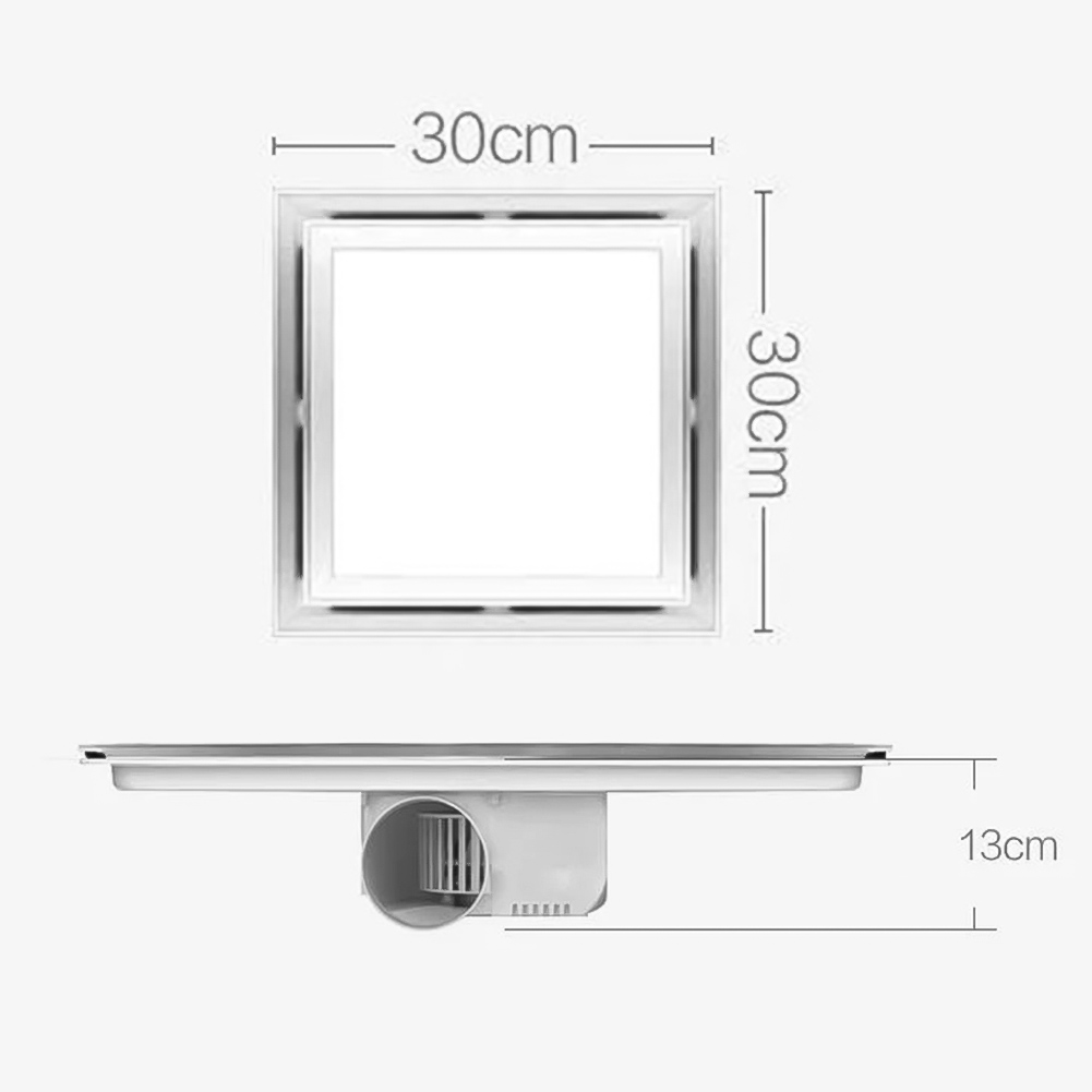 Innovador sistema de ventilación para baño, extractor silencioso con LED integrados para mejorar el ambiente y la eficiencia del flujo de aire