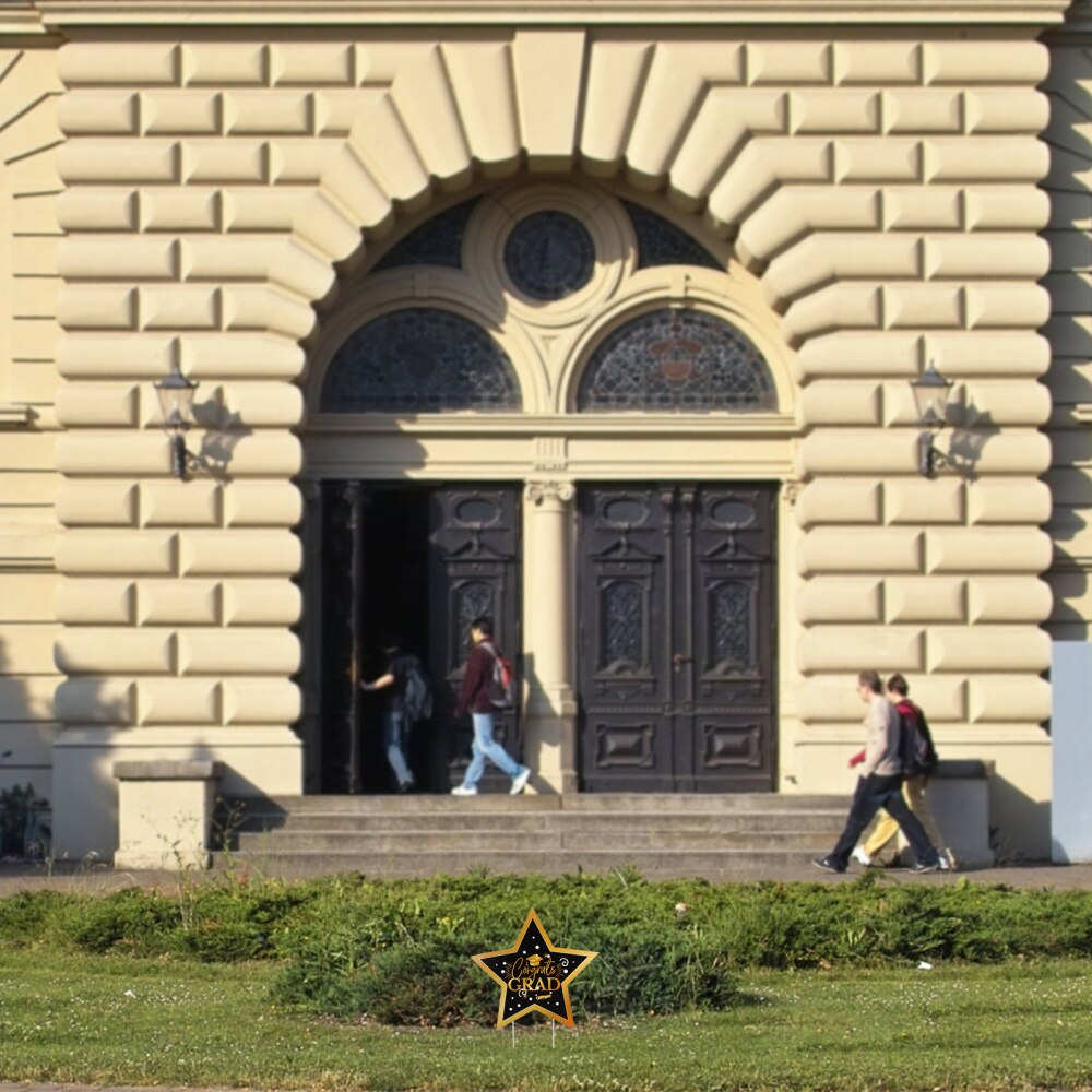 1pc Graduation Party Settings Outdoor Lawn Decoration Sign Decor