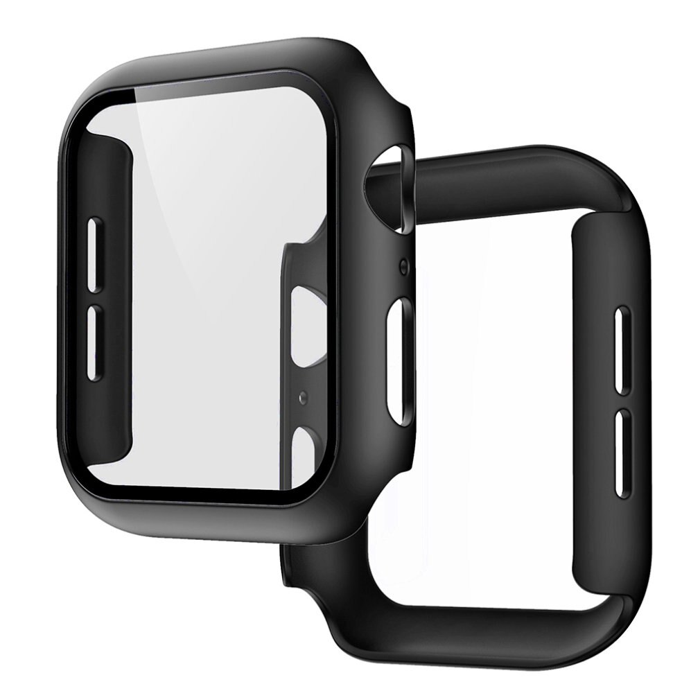 Bumper Voor Apple Watch Serie 6 Se 5 4 3 Pc Case Voor Iwatch Dunne Protector Plastic Black Frame 40 44 38 42 Mm Case Band