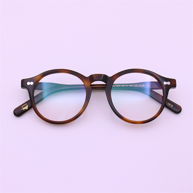 TOP Grade Japanese Retro Anti Blue Round Glasses MILTZEN Myopia Men Frame and Women Eyeglasses Prescription Eyewear