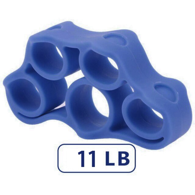 Vinger Fitness Elastische Band Weerstand Band Geschikt Voor Oefening Voor Training Rubber Ring Pull Ring Hand Grip Extender: Sapphire blue11LB