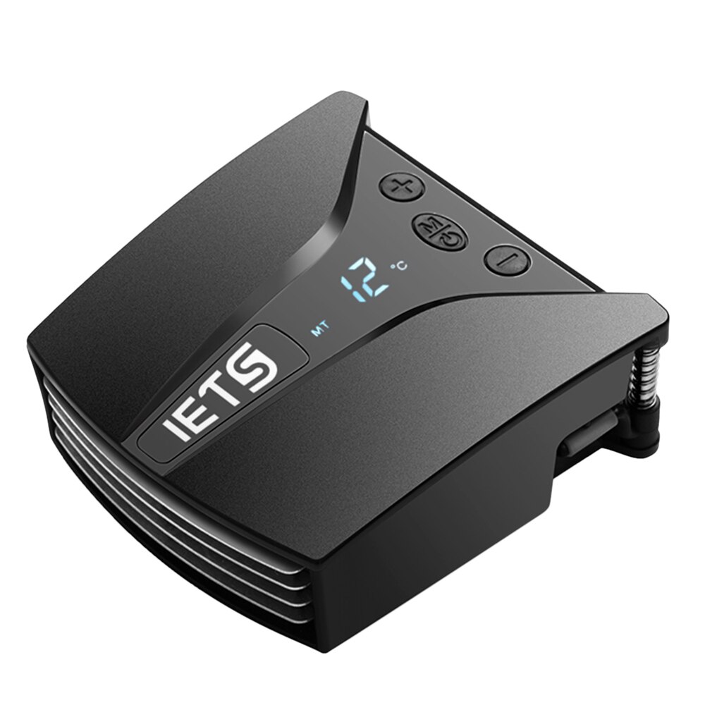 IETS USB Laptop Fan Cooler with Temperature Display Notebook Radiator Rapid Cooling Adjustable Speed Auto-Temp Detection