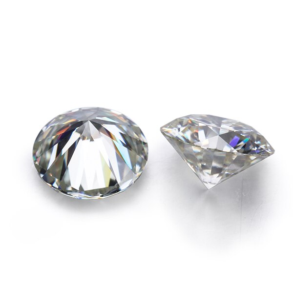 Starsgem ij moissanite 6.5mm redondo brilhante corte solto moissanite grânulo para o ajuste do anel