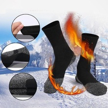1 par vandring skisokker udendørs vinter unisex termisk arbejdsstøvle varm varmebeskyttelse vandretur skisport sokker til kvinder mænd