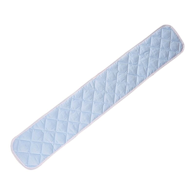 Gepolsterte Baby Krippe Schiene Abdeckung Wiege Anti-biss Schutz Sicher Zahnen Schutz wickeln für Lange Seite/Vorderseite Krippen schienen: blau 120cm