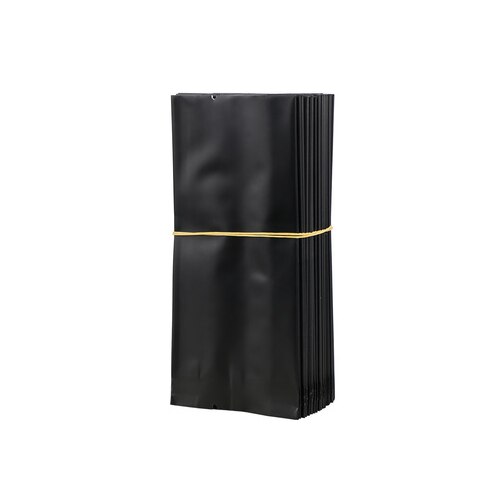 200 teile/los Tee taschen Reinem Aluminium Tasche Wärme Dichtung Verpackung Beutel Lebensmittel Kaffee Tee Tasche 13*5.5*2,5 cm: Black
