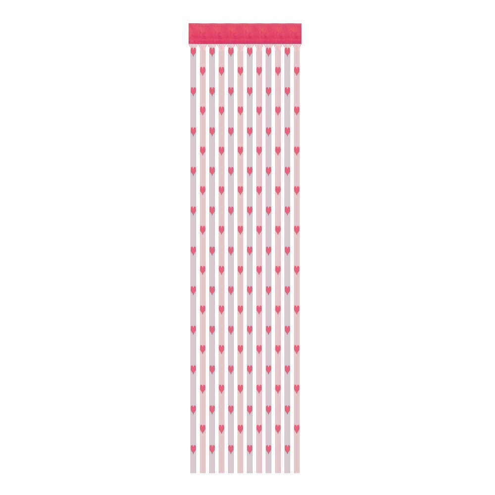 Rideau à cordes en forme de cœur d'amour, 50x200cm, diviseur de porte, cantonnière, pour salon, chambre à coucher, # P: Hot Pink 