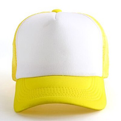 10 Pcs Blank Sublimatie Cap Hoed Voor Sublimatie Inkt Print Diy Warmte Druk Printing Transfer: Yellow