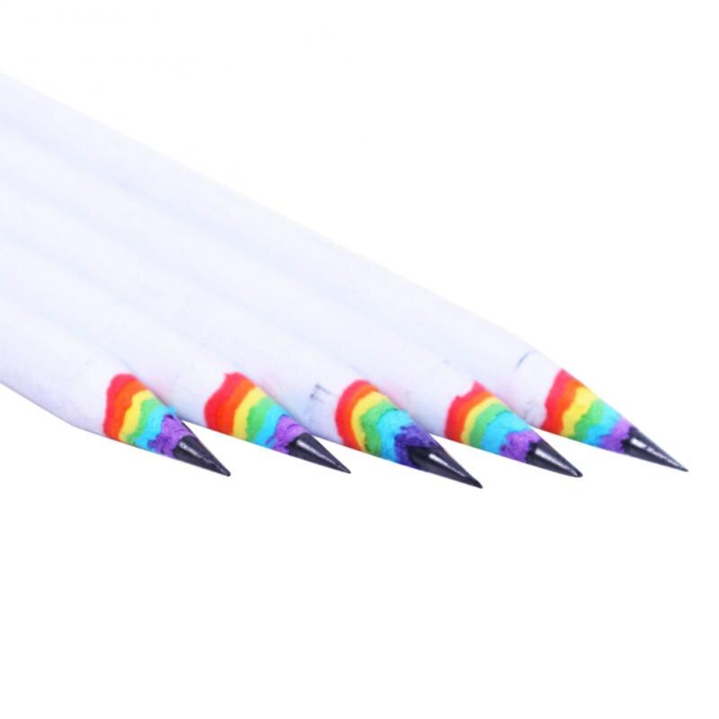 Lápiz Hb de Color arcoíris, artículos de papelería, suministros de dibujo, lápices bonitos para escuela y oficina