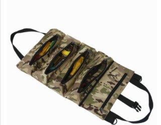 Roll Tool Roll Multi-Purpose Tool Roll Up Bag Wrench Roll Pouch Hanging Tool Zipper Carrier Tote: A