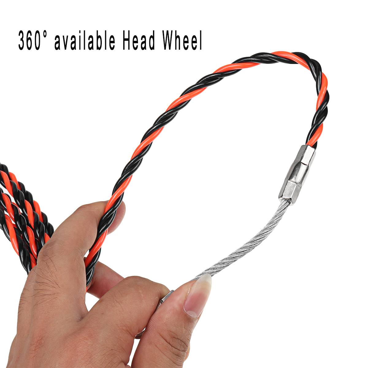 5M/10M/20M 6Mm Elektricien Wire Kabel Push Puller Threading Apparaat Kit Voor Thuis draad Installatie Gids Apparaat