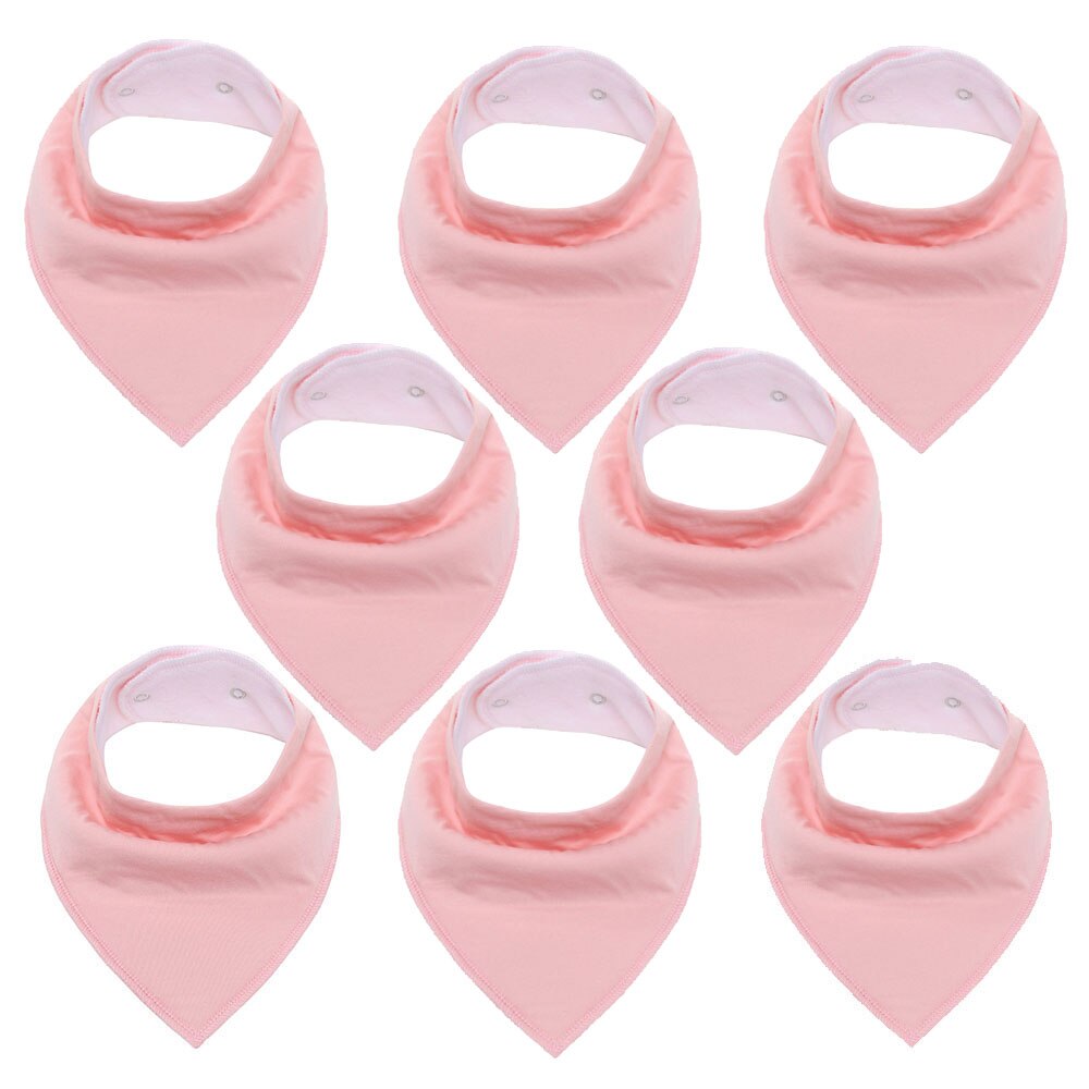 Bavoirs Bandana pour bébés, bavettes pour garçons et filles, 100% coton biologique, doux et absorbant, pour -nés, 8 pièces: K80024-2