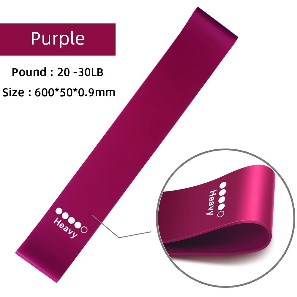Gym Accessories Resistance Bands Yoga Bodybuilding Sport Equipment Fitness Portable Body Building Sports Entertainment: Purple