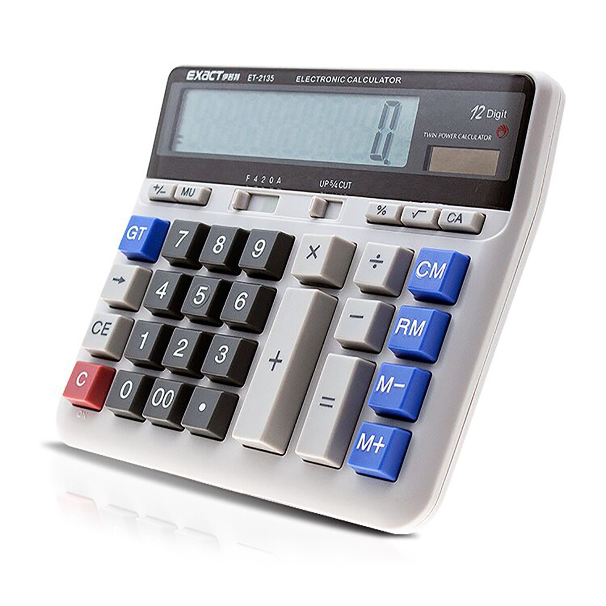 Multi-functional Scientific Calculator Electronics Desktop Calculators Dual Power 12 Digit Large LCD Display for Business School