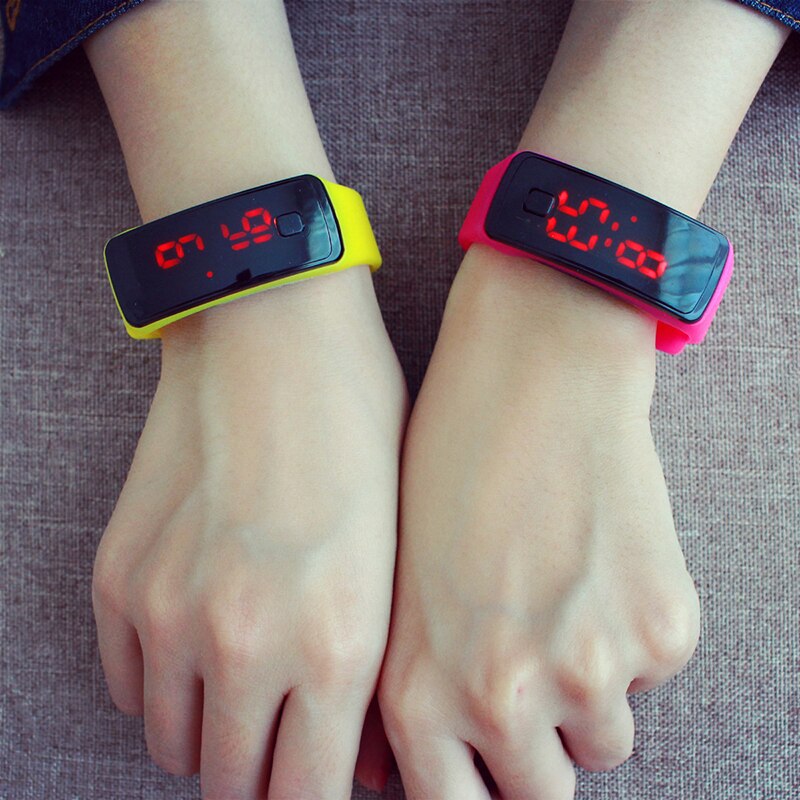 Relogio digitaal kinderhorloge led touchscreen kleurrijke siliconen tienermeisjes kinderhorloges jongens sport elektronisch horloge montre fille