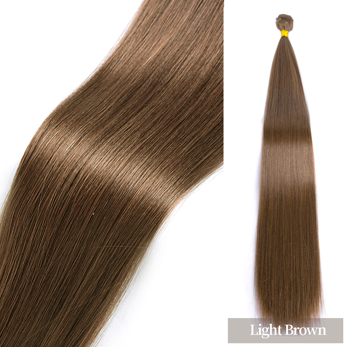 Extensiones de cabello sintético, mechones de cabello liso, 24 ", 100g, tejido rubio Omber, fibra de alta temperatura, cabello trenzado de ganchillo liso: 4/30HL