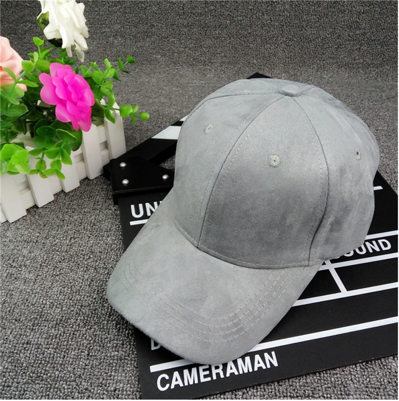 Women Men Unisex Chamois Baseball Cap Plain Blank Adjustable Hat Solid Distressed One Size Stylish Baseball Caps