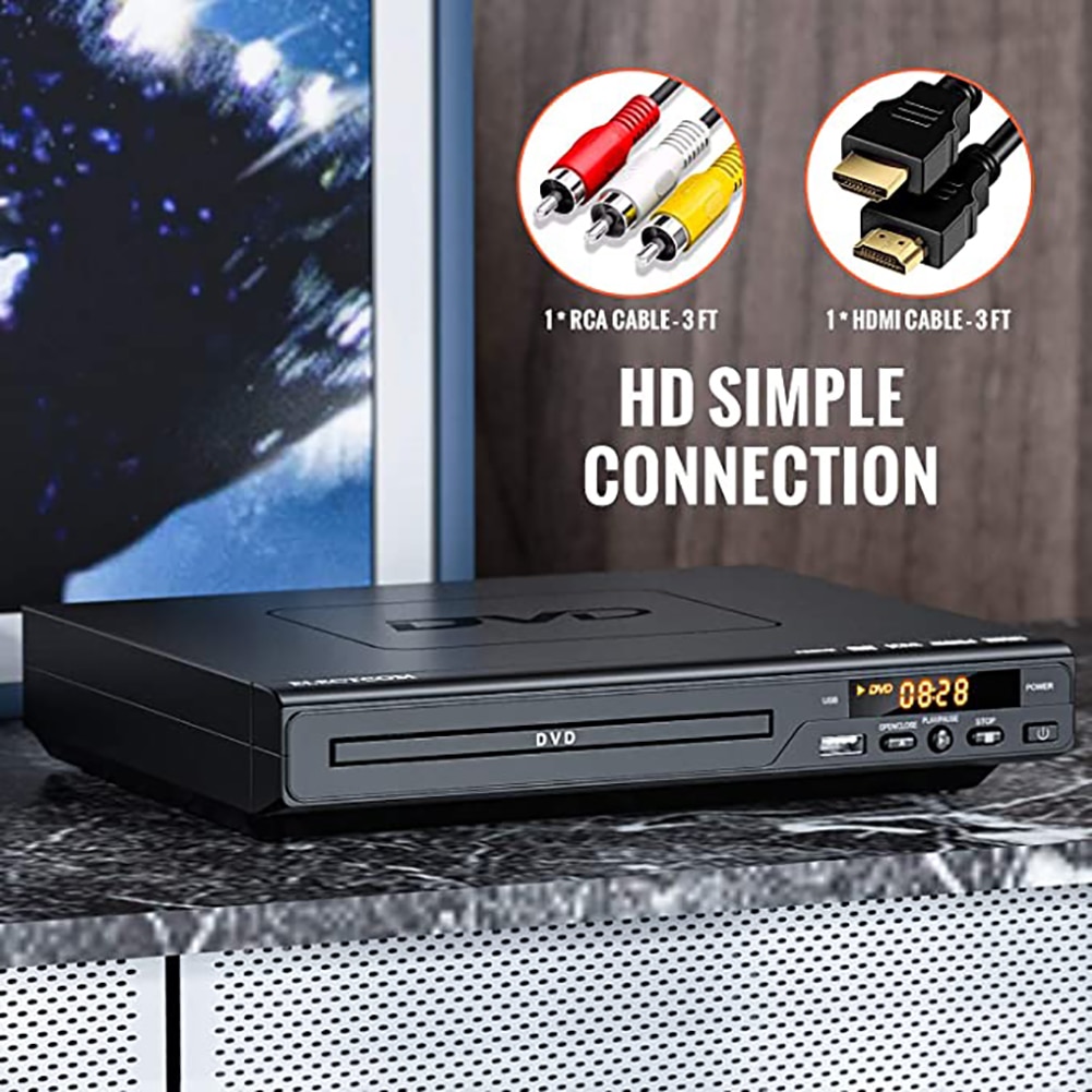 Dvd-speler Dvd-speler Met Av-kabel Voor Tv Multi Regio Dvd-speler Met Afstandsbediening
