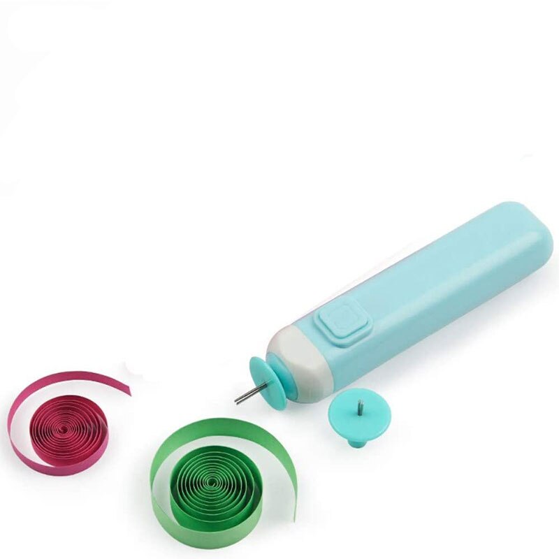 2 in 1 Quilling Slotted Tool Paper Rolling Electric Pen for General Quilling Paper Strips and Wider Paper Strips