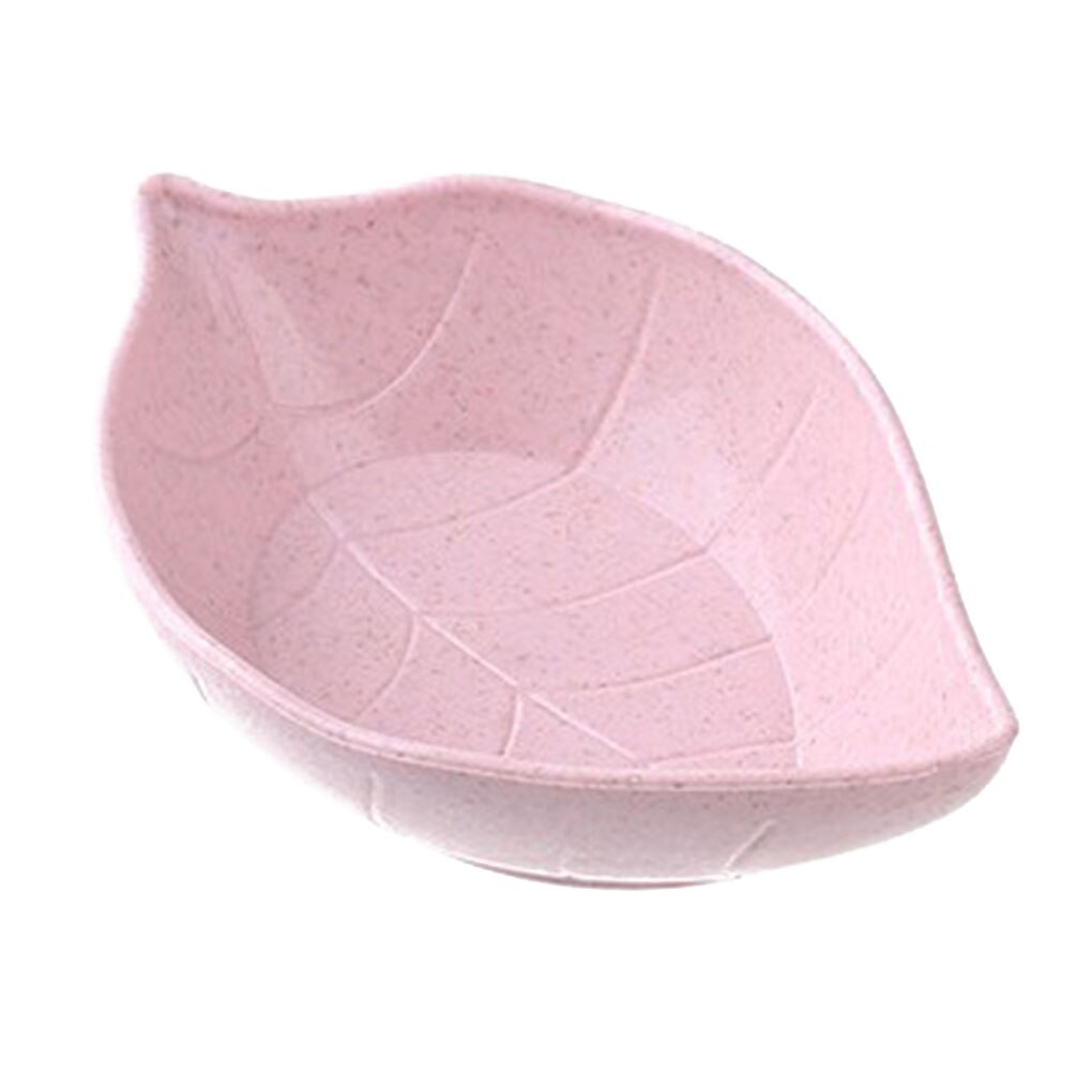 Wheat Straw Leaf Shape Seasoning Dishes Table Sauce Container Kitchen Cutlery Snack Plate 7*11cm: NO3