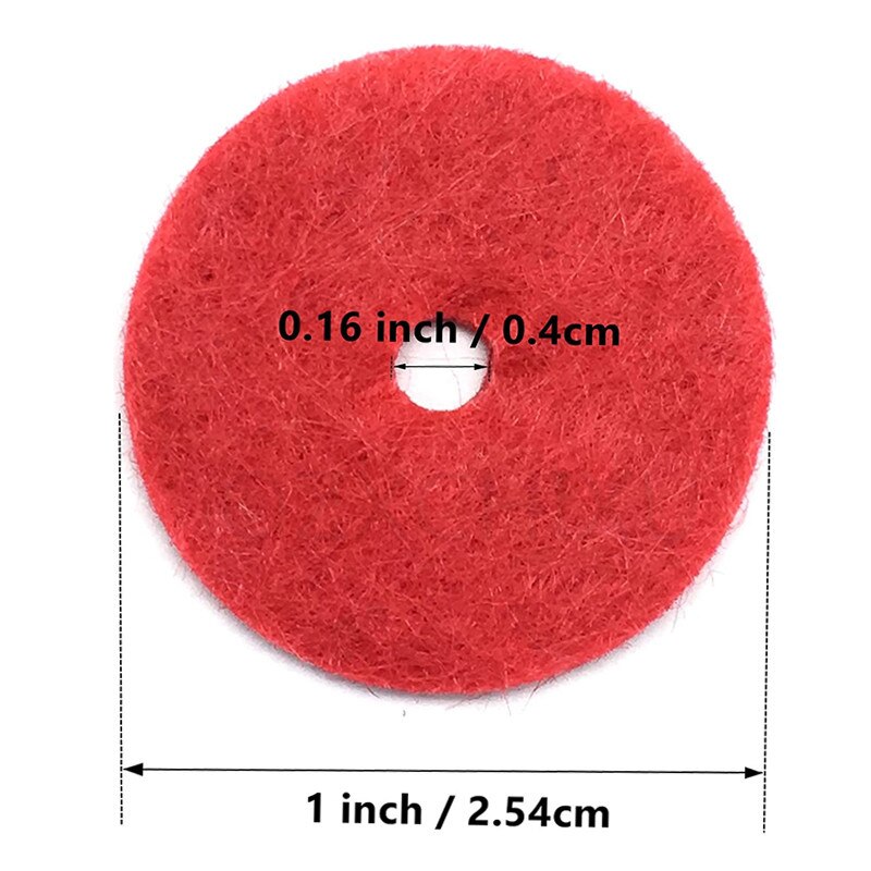 12 Pieces Sewing Machine Parts Spool Pin Red Felt Pads Crafts for Singer Sewing Machine 5BB6054