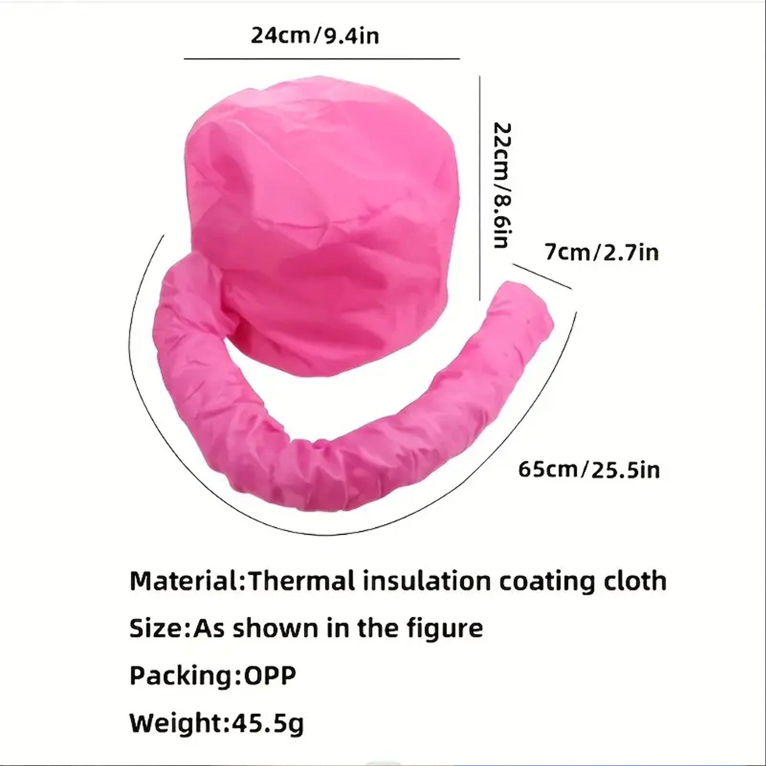 Cuffia per asciugacapelli portatile Cuffia per asciugacapelli per uomo pigro Asciugacapelli ad asciugatura rapida impostato di riscaldamento Cuffia da forno per olio Asciugatura rapida per uso domestico