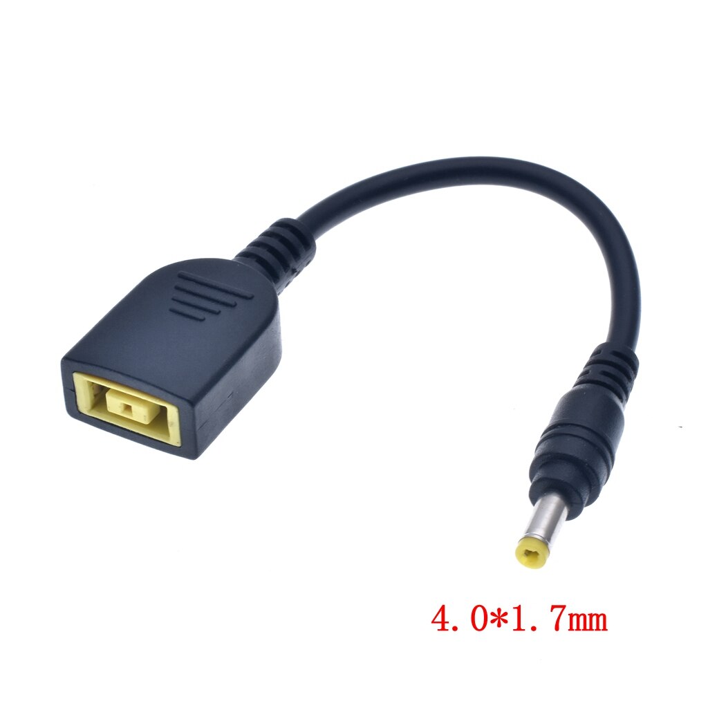 Câble convertisseur d'alimentation cc carré USB femelle vers 5.5x2.1/7.9x5.5/4.0x1.7/mm mâle, pour ordinateur portable Lenovo Thinkpad 15cm: USB-4.0-1.7