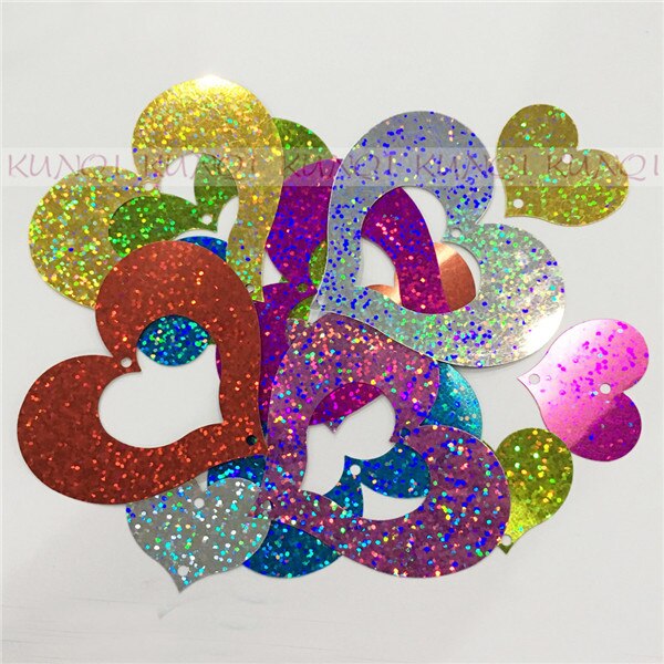 20 Sets 70*80mm Grote Holle Hart Losse Sequin Paillette Ambachten Naaien, Vrouwen Kinderen Diy Kledingstuk Accessoires: Laser Mix Color