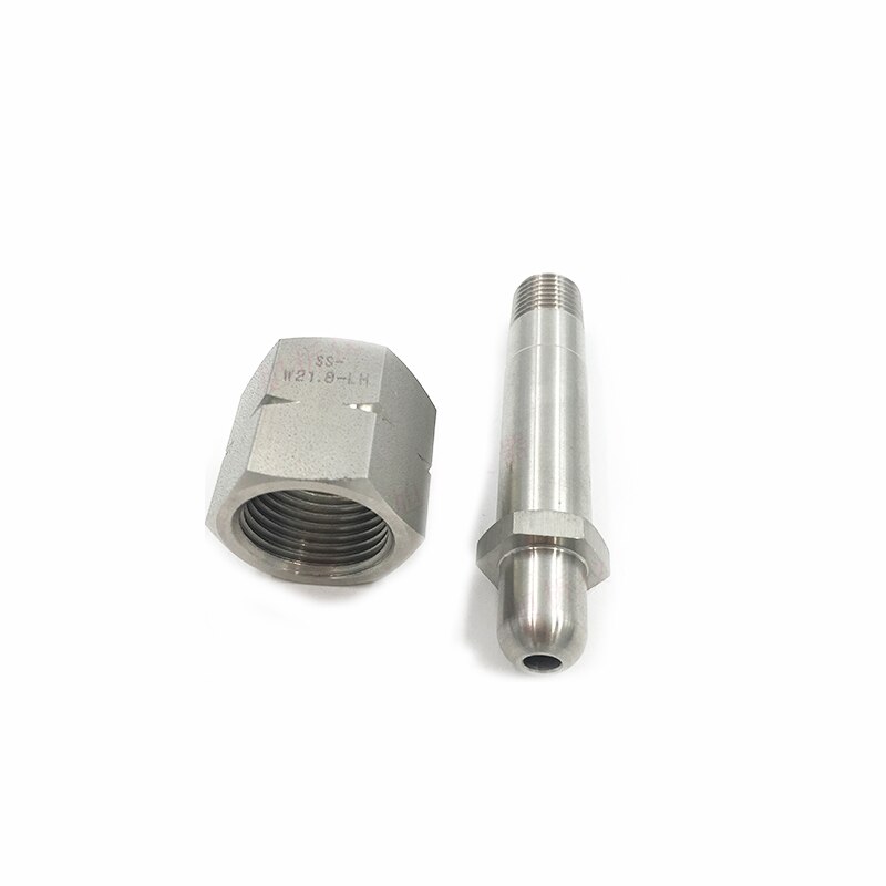 Adaptador de botella de nitrógeno para aire acondicionado G5/8, accesorio de acero inoxidable 316, tubería de flúor, rosca 1/4 NPT