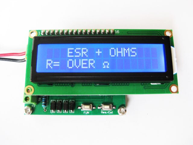ESR kondensator linie Detektor Tester milliohm ESR tabelle tabelle +
