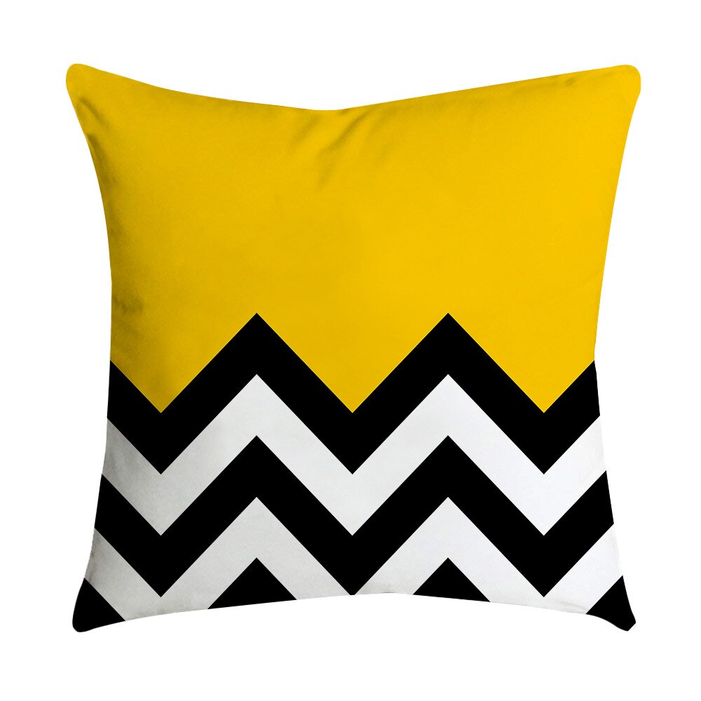 Ananas Blad Geel Sofa Auto Taille Gooi Kussen Case Home Decor cojines decorativos para sofa kussen G516: M